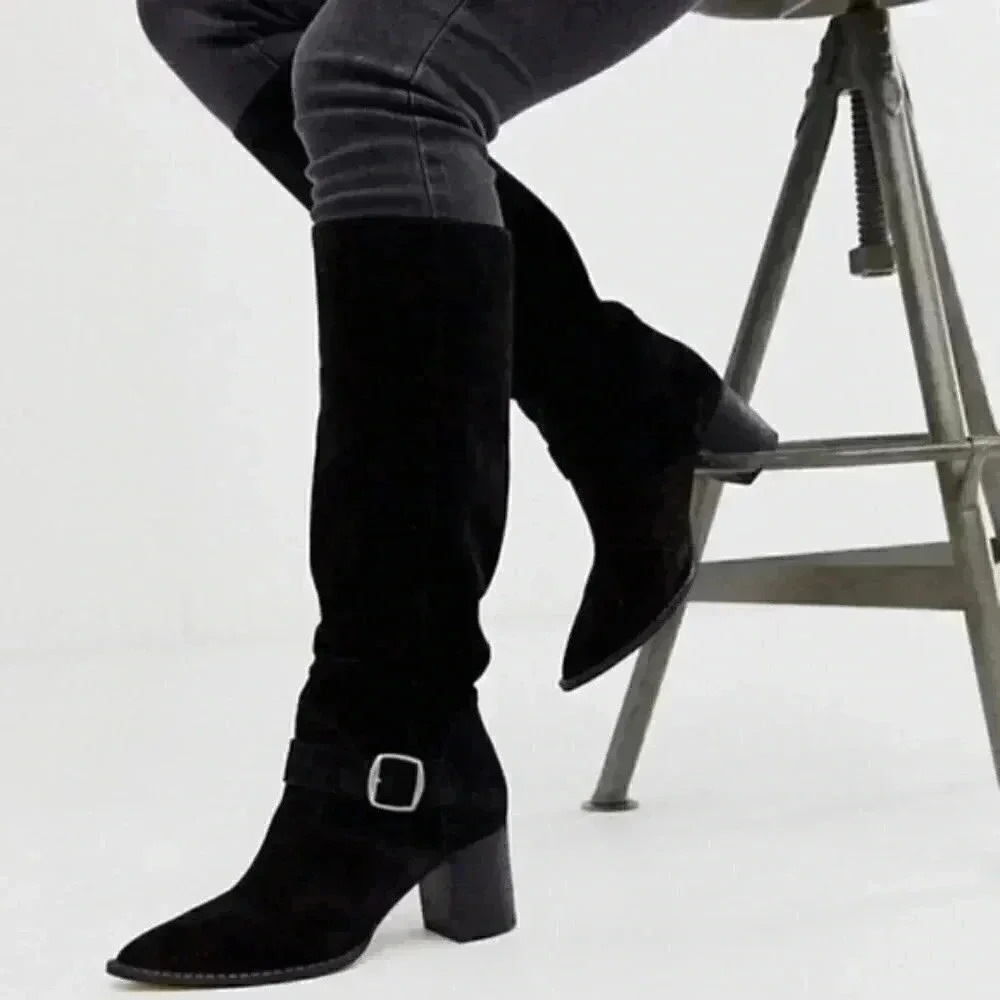 Free People Dahlia Slouch Boot Suede